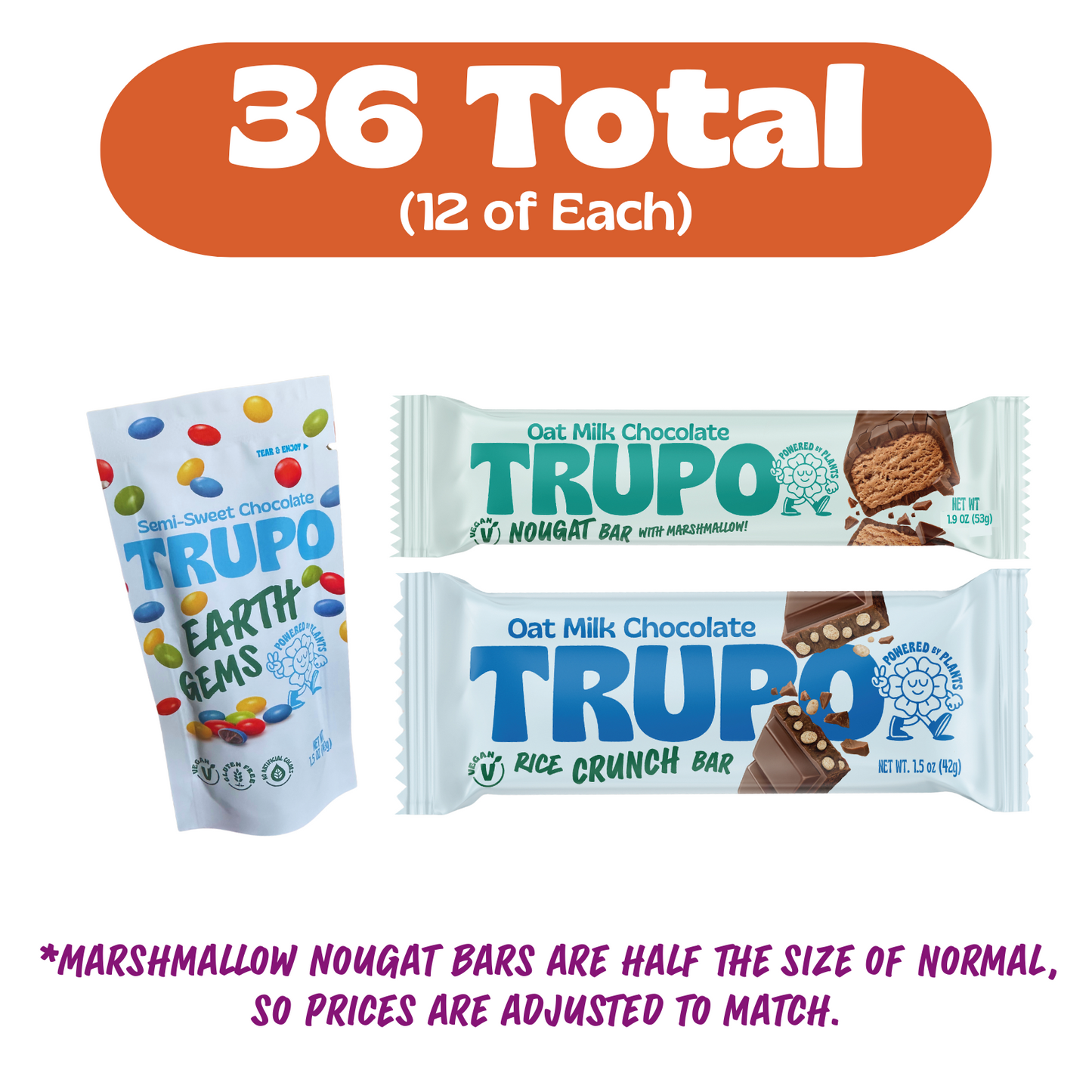 36 Variety Pack (Half Size Bars)