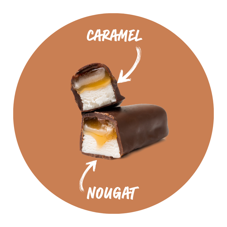 Caramel Nougat Bars