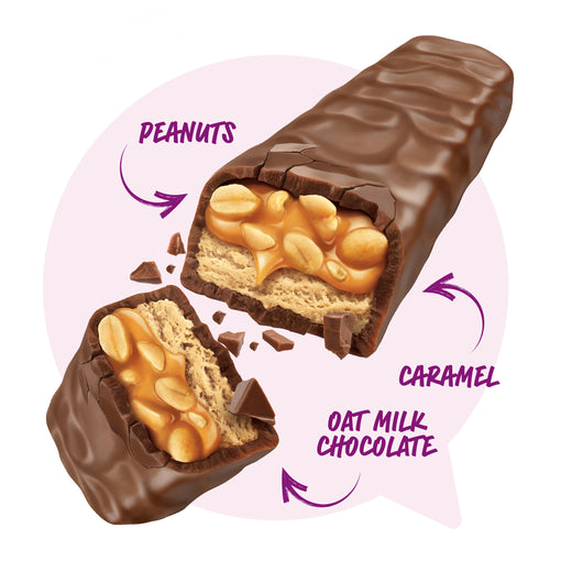 Peanut Caramel Nougat Bars (Half Size Bars)